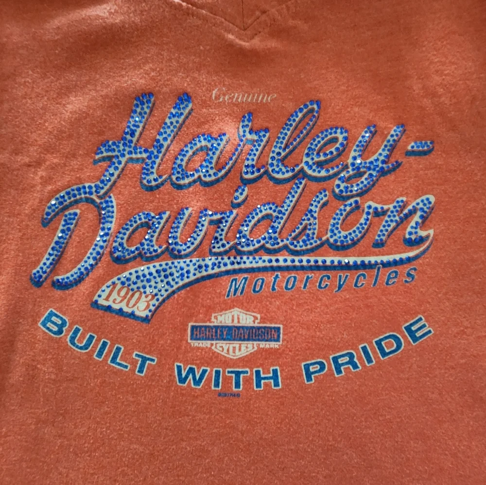 Harley-Davidson Red Classic Women's Medium Short‎ Sleeve T-shirt - Picture 2 of 9